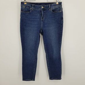Talbots Simply Flattering Collection Jegging Crop Women's Capri Jeans Size 10 Pe